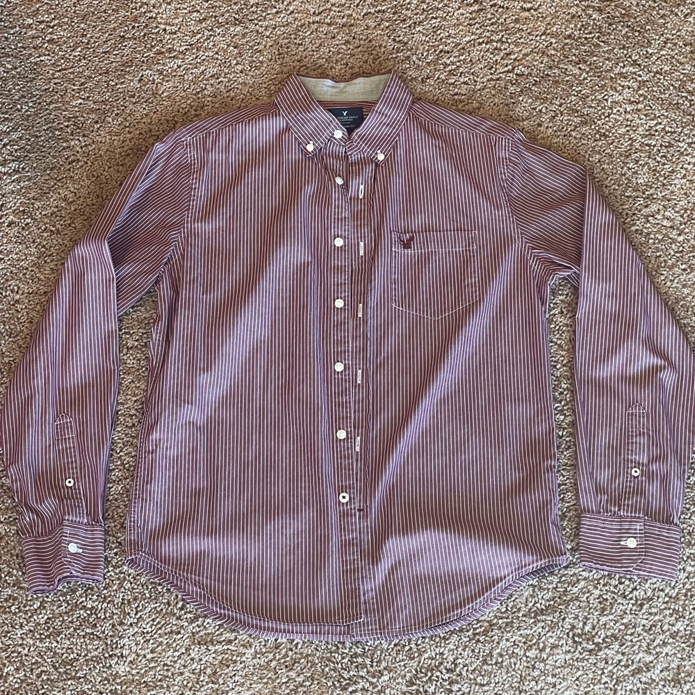 American Eagle Outfitters Pinstripe Button-down Shirt